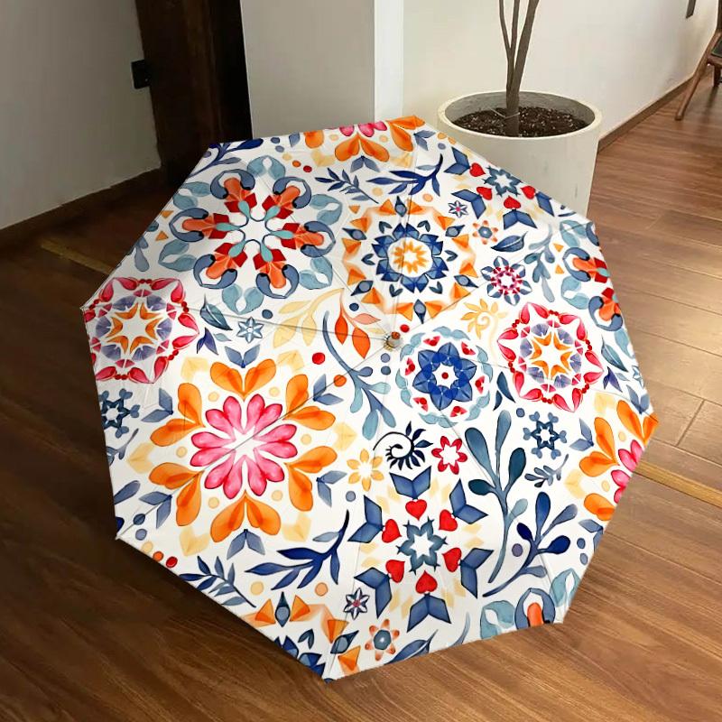 1pc Floral Mandala Pattern Automatic Open/Close Umbrella, Formal Events - Ideal Gift for Family or Friends, Outdoor Accessory yy251211216
1pc Floral Mandala Pattern Automatic Open/Close Umbrella, Formal Events - Ideal Gift for Family or Friends, Outdoor Accessory yy251211216