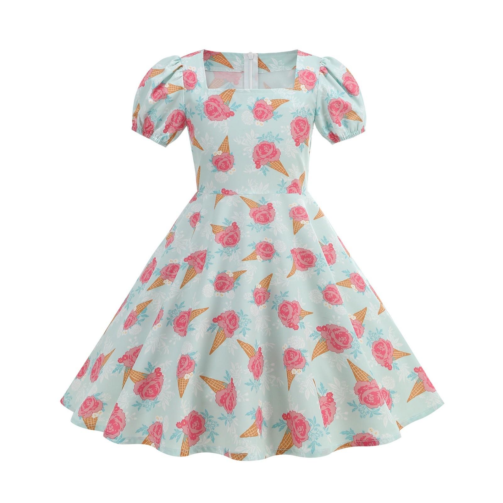 Girls Short Sleeve Dress Fruit Print Fresh Elegant Princess Dress 130 шафрановый
Girls Short Sleeve Dress Fruit Print Fresh Elegant Princess Dress 130 шафрановый