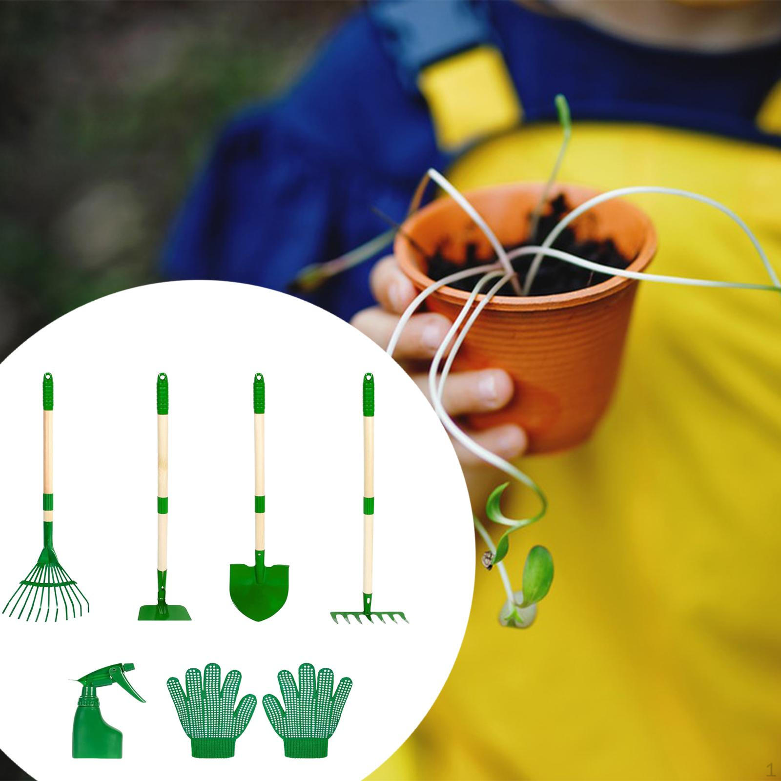 6 Pieces Kids Gardening Tools Set with Gloves Gifts Portable Comfort Handle Spray Bottle Spade
6 Pieces Kids Gardening Tools Set with Gloves Gifts Portable Comfort Handle Spray Bottle Spade