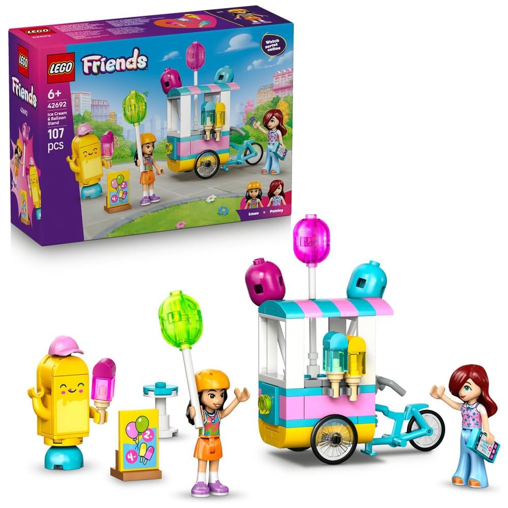 LEGO Friends Ice Cream and Balloon Shop Building Set Educational Toy for Kids Ages 6-9
LEGO Friends Ice Cream and Balloon Shop Building Set Educational Toy for Kids Ages 6-9