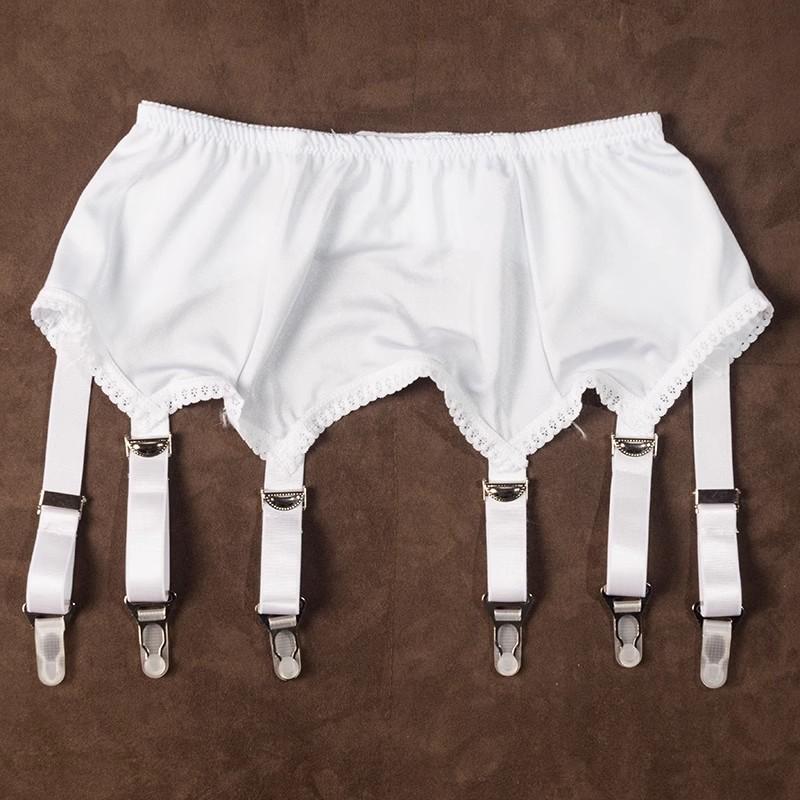 Women Goth Smooth Satin Garter Belt Black/White Suspender Belt With Six Straps For Thigh High Stockings Exotic Lingerie Clubwear One Size
Women Goth Smooth Satin Garter Belt Black/White Suspender Belt With Six Straps For Thigh High Stockings Exotic Lingerie Clubwear One Size
