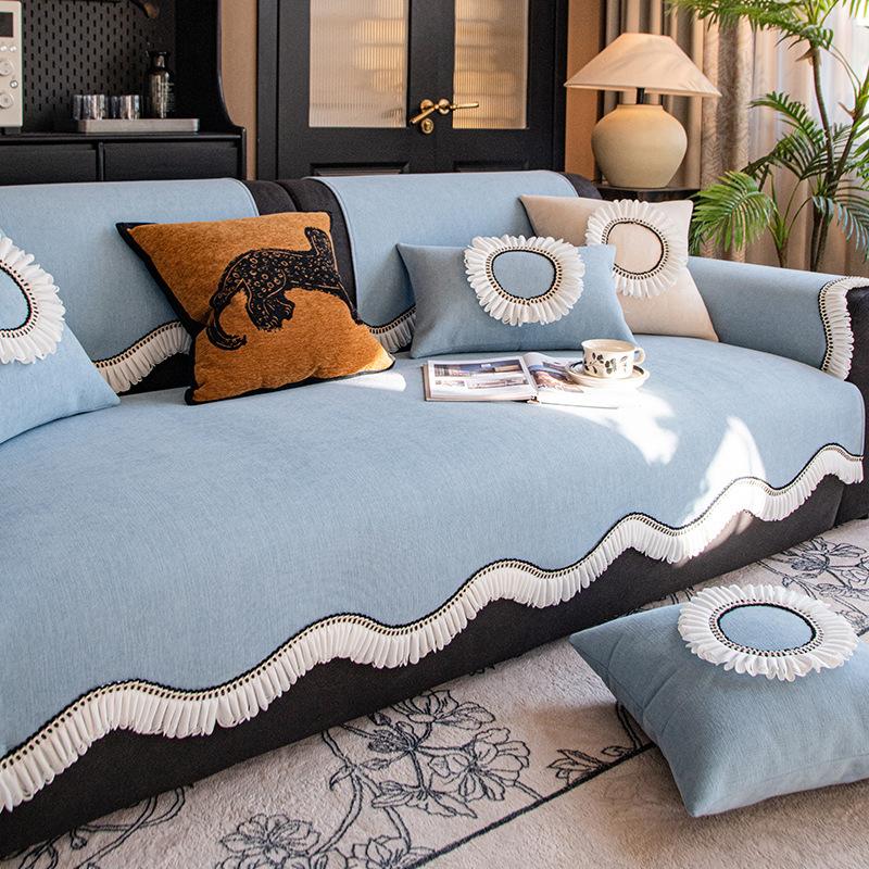 French Special-Shaped Sofa Cushion Light Luxury High-End Non-Slip Straight Row Sofa Seat Cushion Universal In All Seasons New Cover Towel 70*70cm
French Special-Shaped Sofa Cushion Light Luxury High-End Non-Slip Straight Row Sofa Seat Cushion Universal In All Seasons New Cover Towel 70*70cm