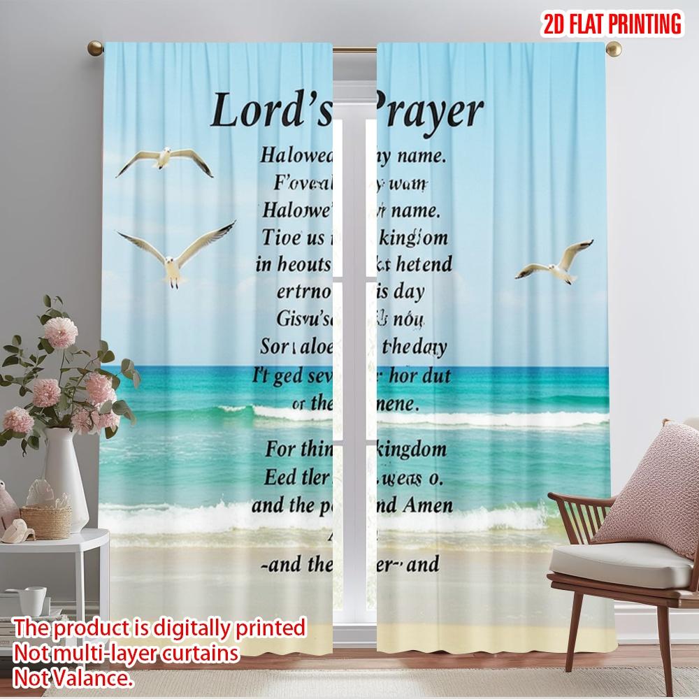2pcs 2D flat printing Curtain Lord s Prayer Beach Seagull Fabric Without Electricity Festive Curtains for Festive Portraits and 52.50×116.00 CM 2pcs
2pcs 2D flat printing Curtain Lord s Prayer Beach Seagull Fabric Without Electricity Festive Curtains for Festive Portraits and 52.50×116.00 CM 2pcs