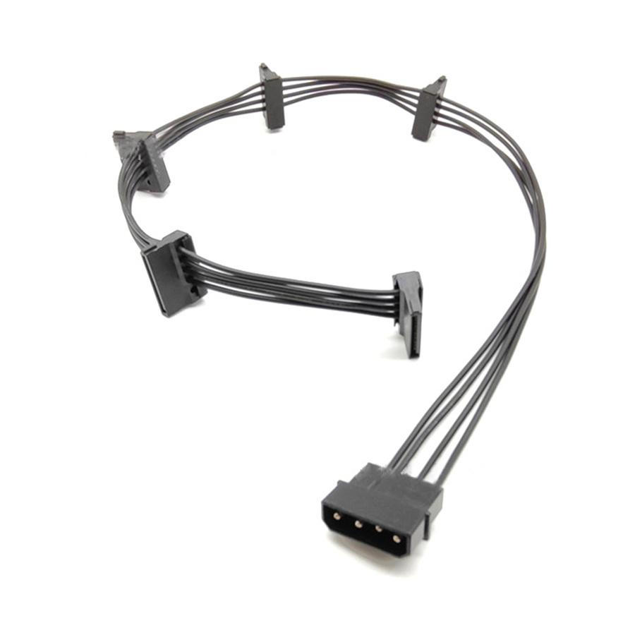 New 2pcs SATA Power 4 Pin 1 Male To 5 Female Splitter Hard Drive Cable For HDD SSD
New 2pcs SATA Power 4 Pin 1 Male To 5 Female Splitter Hard Drive Cable For HDD SSD