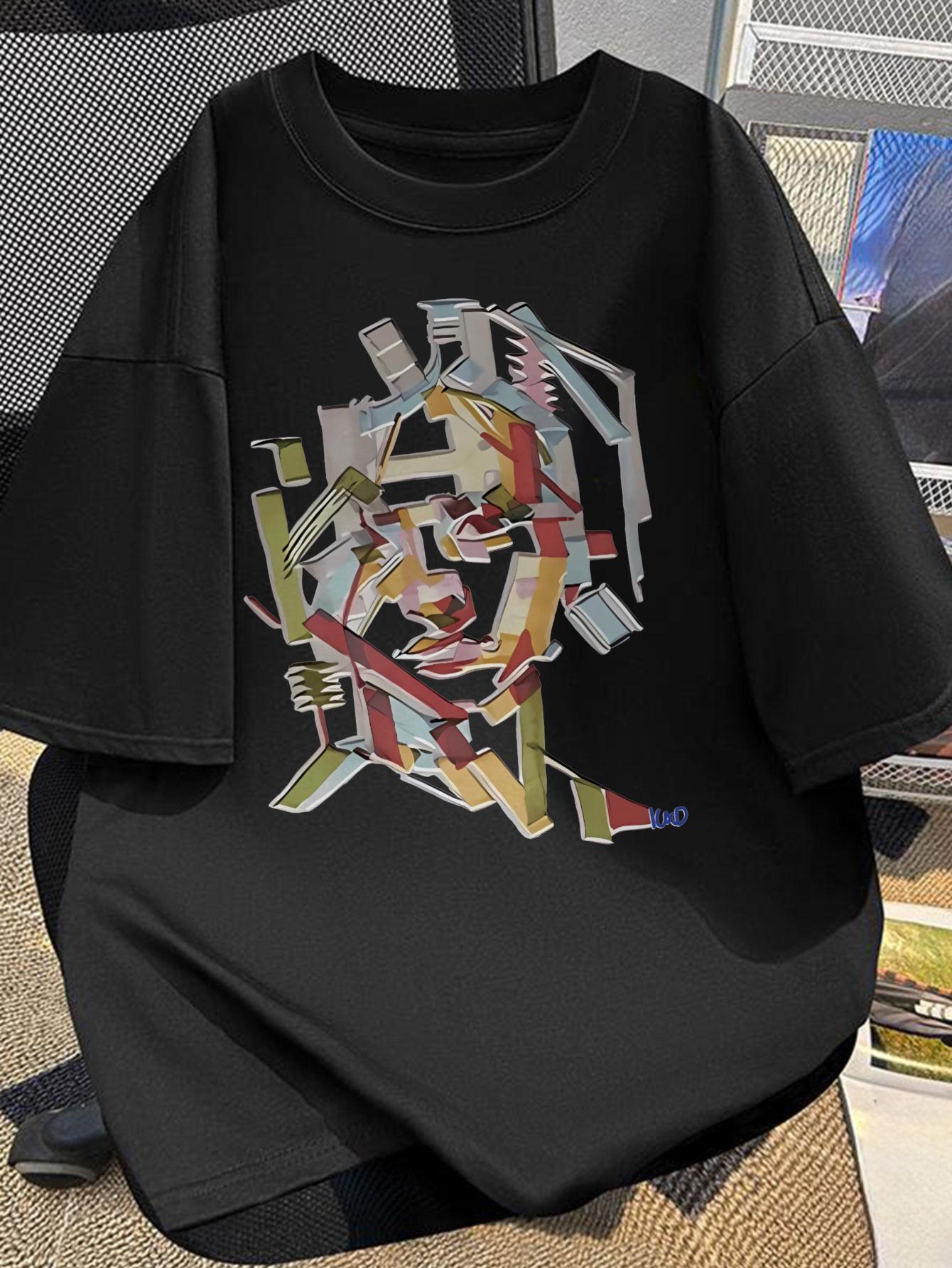 Street fashion Tshirts for men and women pure cotton material couple style casual style regular version printed pattern 3XL
Street fashion Tshirts for men and women pure cotton material couple style casual style regular version printed pattern 3XL