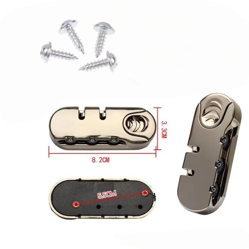Suitcase Safety Locks in 2/4/8 Packs; Secure 3-Digit Code; Zinc Alloy Catch; Frosted Plastic Exterior; Comes with Screws
Suitcase Safety Locks in 2/4/8 Packs; Secure 3-Digit Code; Zinc Alloy Catch; Frosted Plastic Exterior; Comes with Screws