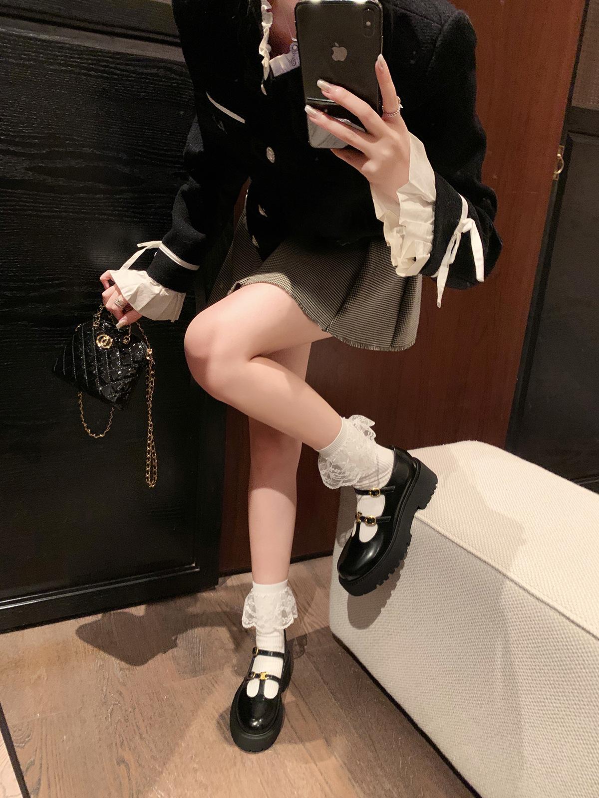 Sheepskin grape mother same style Arc de Triomphe platform heightening loafers women s single shoes Mary Jane shoes college style small leather shoes 40
Sheepskin grape mother same style Arc de Triomphe platform heightening loafers women s single shoes Mary Jane shoes college style small leather shoes 40