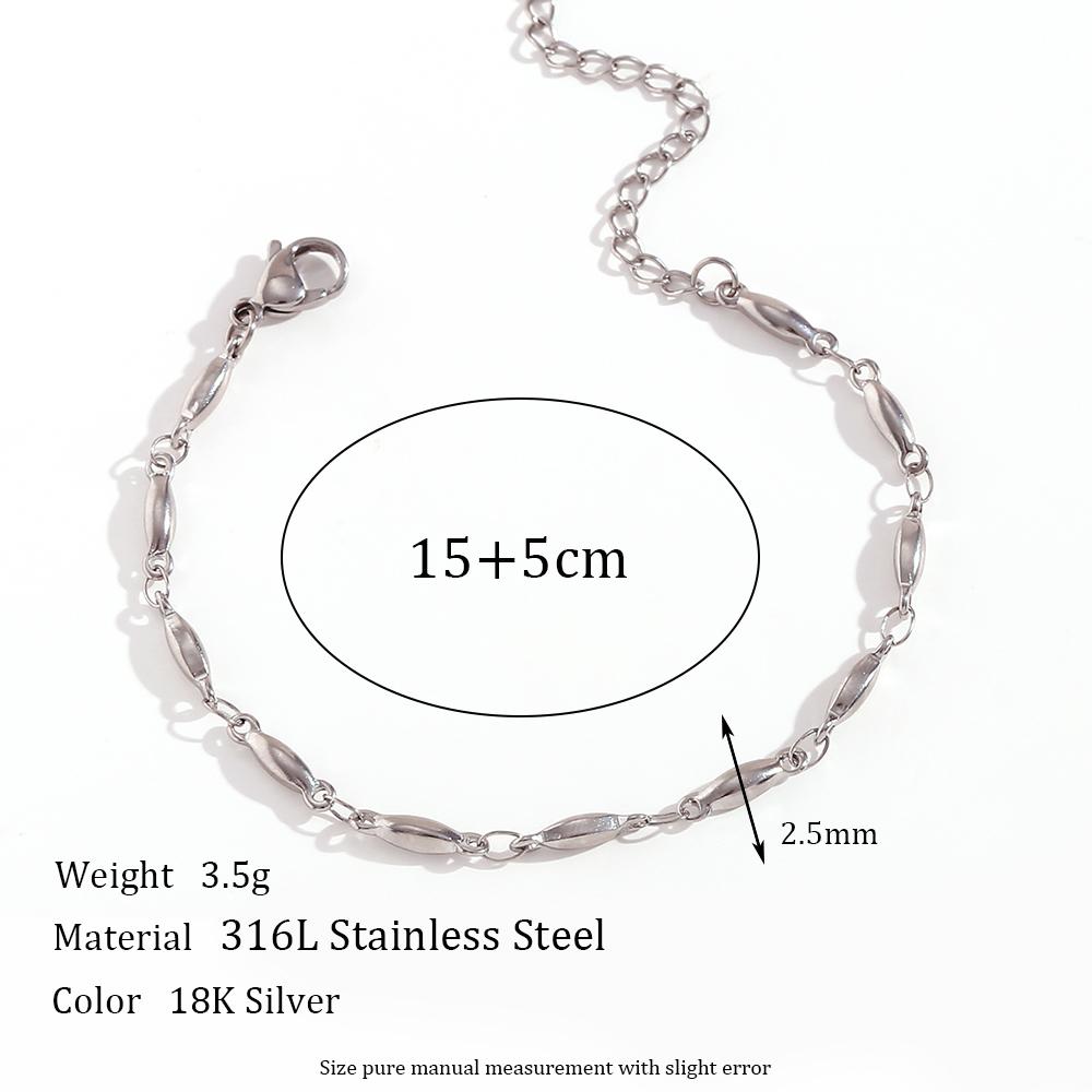 Tarnish Free Waterproof Handmade Long Beads Chain Necklaces Bracelets Anklets Waist Chain Stainless Steel Jewelry For Women
Tarnish Free Waterproof Handmade Long Beads Chain Necklaces Bracelets Anklets Waist Chain Stainless Steel Jewelry For Women