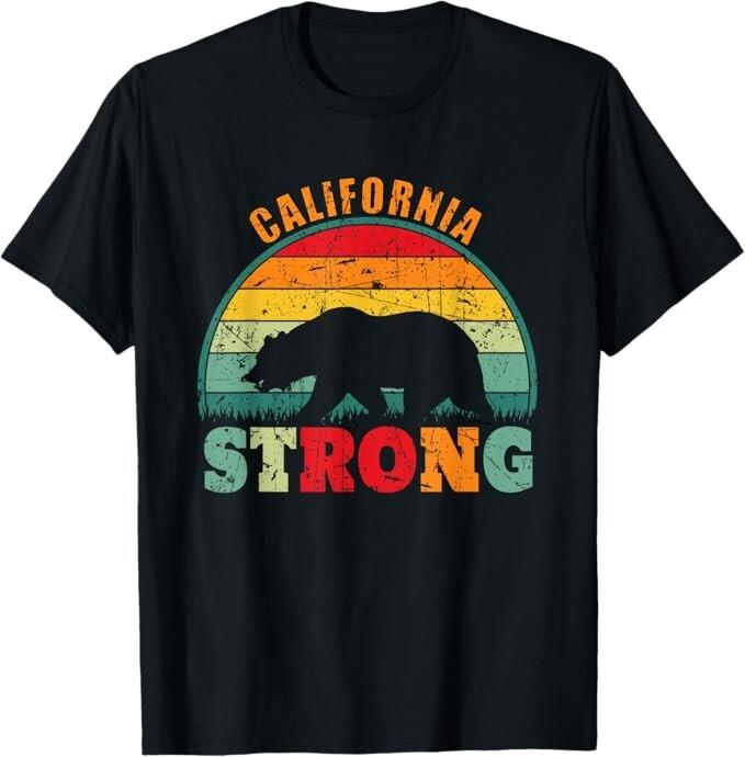 California Strong Grizzly Bear Sunset Retro Vintage T-Shirt Unisex T-Shirt XXL
California Strong Grizzly Bear Sunset Retro Vintage T-Shirt Unisex T-Shirt XXL