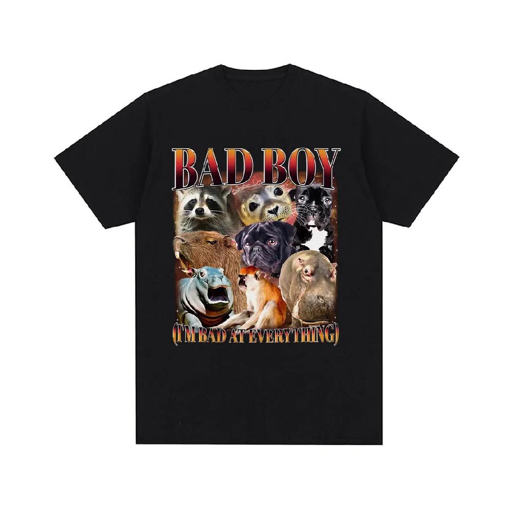 BAD BOY I M BAD AT EVERYTHING Funny Raccoon Capybara Hippo Meme T Shirts Men Women Summer Cotton Fashion Short Sleeve T-shirts S чёрный
BAD BOY I M BAD AT EVERYTHING Funny Raccoon Capybara Hippo Meme T Shirts Men Women Summer Cotton Fashion Short Sleeve T-shirts S чёрный