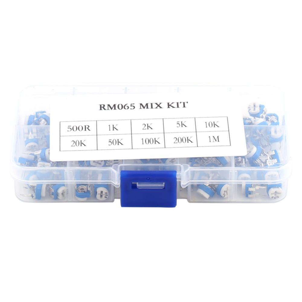 100PCS 10 Values Variable Resistor Film Type Rheostat Precision Trimmer Potentiometer DIY Projects
100PCS 10 Values Variable Resistor Film Type Rheostat Precision Trimmer Potentiometer DIY Projects