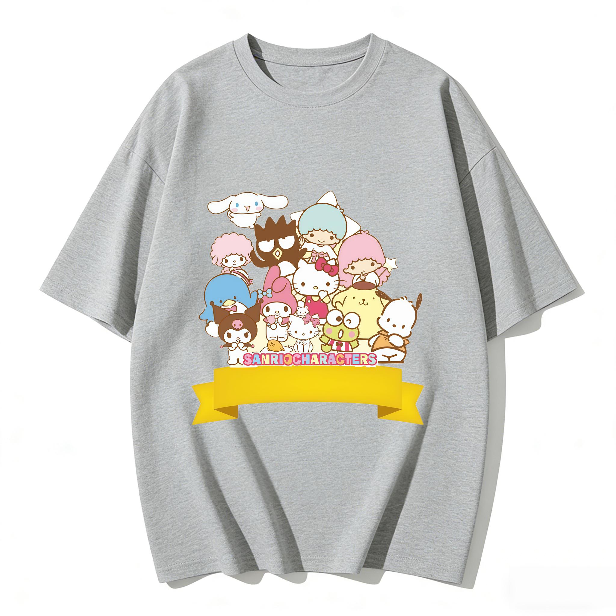2026 New Sanrio Characters All Star Cartoon Print Tshirt Family Matching Outfits Casual Short Sleeve Tee for Women Unisex Kids Top S
2026 New Sanrio Characters All Star Cartoon Print Tshirt Family Matching Outfits Casual Short Sleeve Tee for Women Unisex Kids Top S