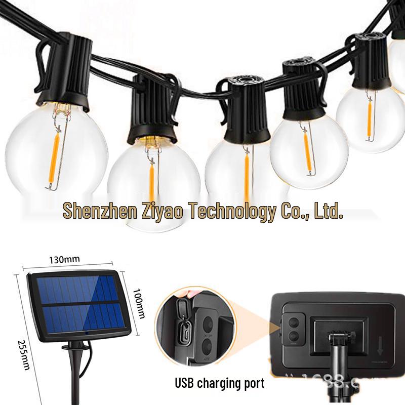 Сонячна світлодіодна лампа G40 2700K Тепле біле вуличне освітлення, USB-перезаряджувана, 3 Вт висока яскравість, сертифікована CE гірлянда для патіо. USB 1.5W Solar 5.9m 12 Lights
Сонячна світлодіодна лампа G40 2700K Тепле біле вуличне освітлення, USB-перезаряджувана, 3 Вт висока яскравість, сертифікована CE гірлянда для патіо. USB 1.5W Solar 5.9m 12 Lights