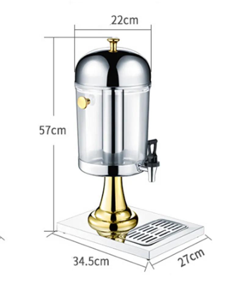 Диспенсер для питьевого сока из нержавеющей стали, отдельный резервуар для воды, горячий холодный напиток, ресторан, бар, шведский стол, контейнер для напитков
Диспенсер для питьевого сока из нержавеющей стали, отдельный резервуар для воды, горячий холодный напиток, ресторан, бар, шведский стол, контейнер для напитков