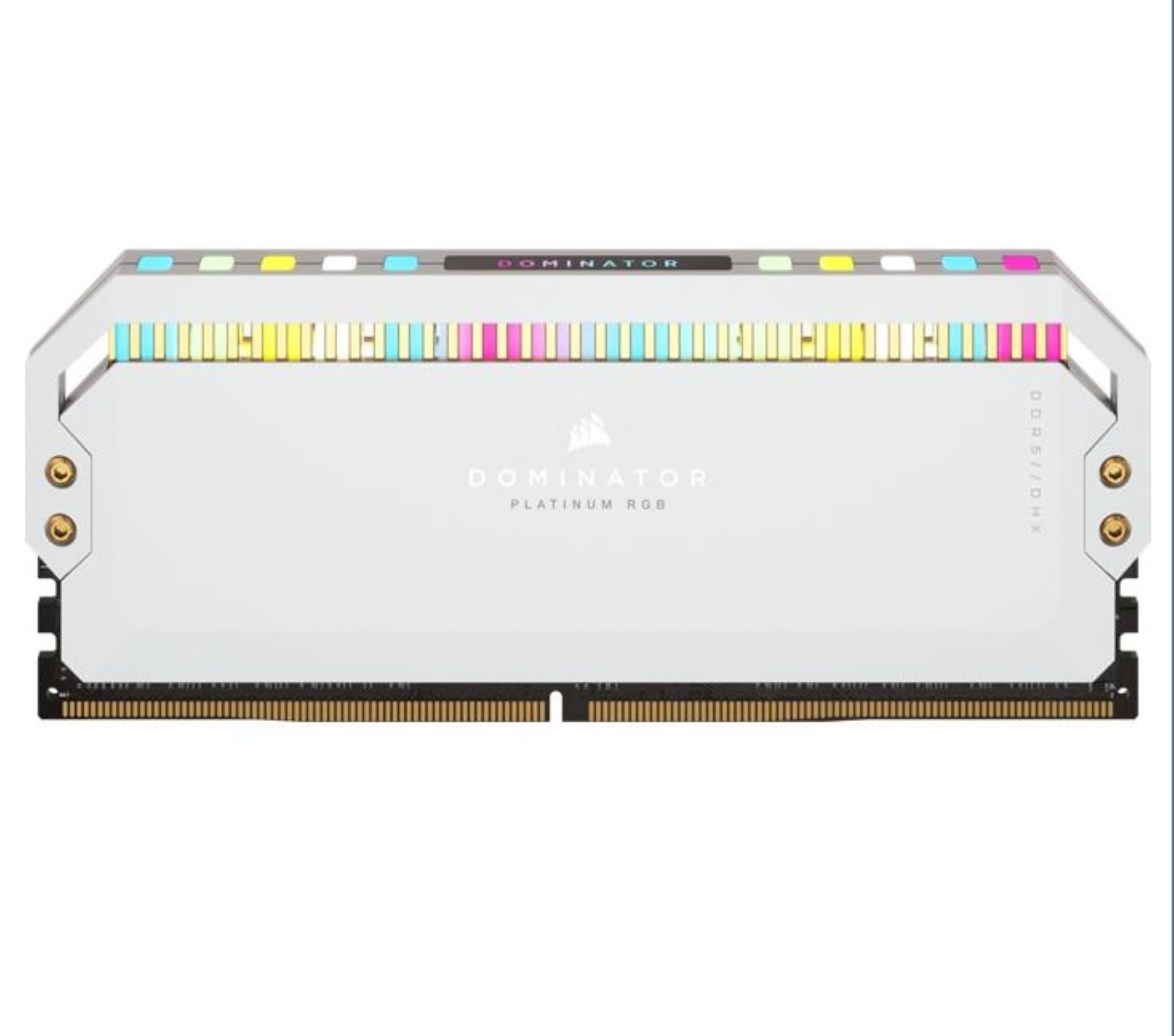 CORSAIR DOMINATOR PLATINUM RGB DDR5 64GB 5200MHz C40 Intel Optimized Desktop Memory Voltage Patented CORSAIR DHX 12 CAPELLIX RGB White (2x32GB) білий
CORSAIR DOMINATOR PLATINUM RGB DDR5 64GB 5200MHz C40 Intel Optimized Desktop Memory Voltage Patented CORSAIR DHX 12 CAPELLIX RGB White (2x32GB) білий