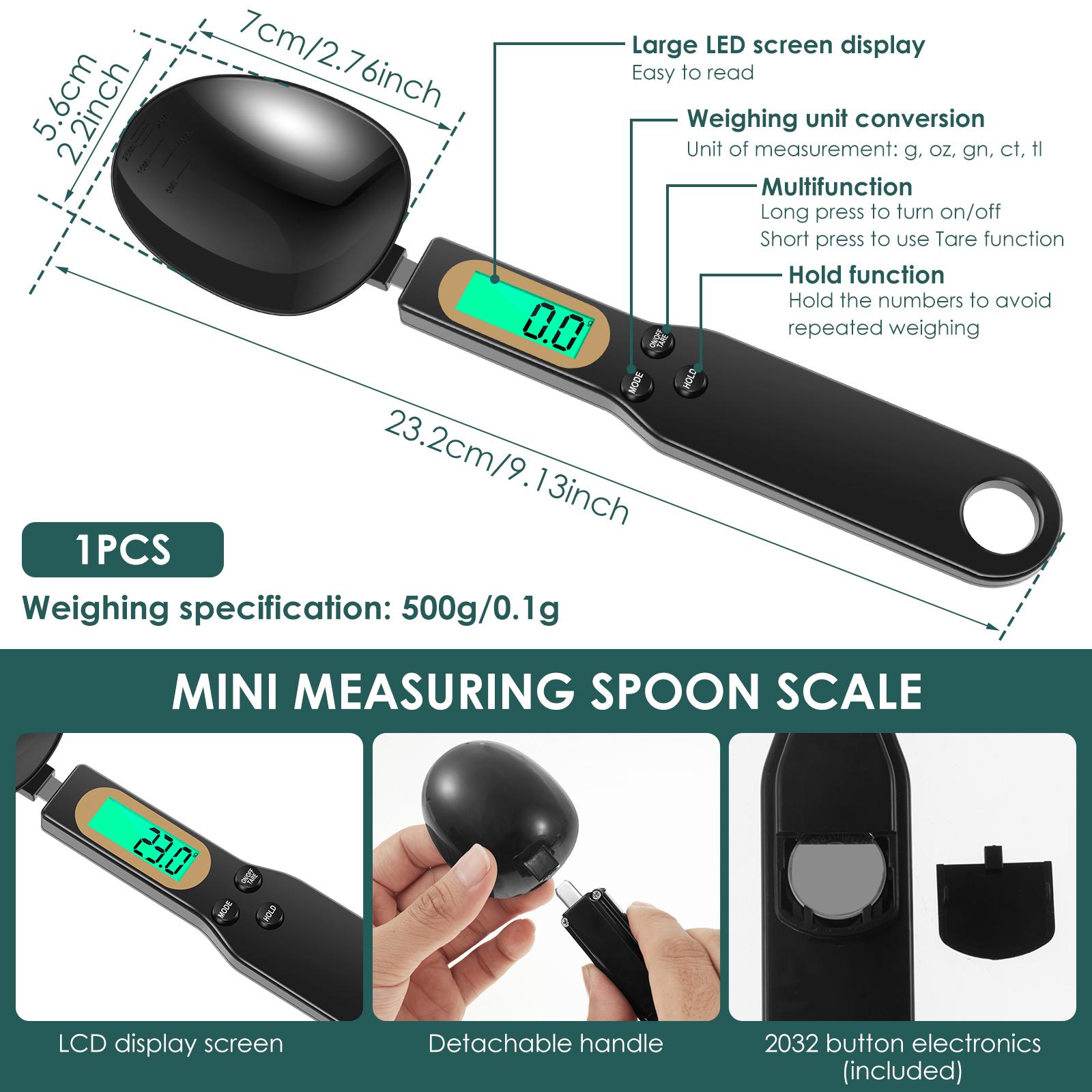 Electronic Measuring Scoop LCD Display Digital Measur Precision Food Measuring Scoop for Kitchen Coffee Pet Food Measuring Spoon 1pc чорний
Electronic Measuring Scoop LCD Display Digital Measur Precision Food Measuring Scoop for Kitchen Coffee Pet Food Measuring Spoon 1pc чорний