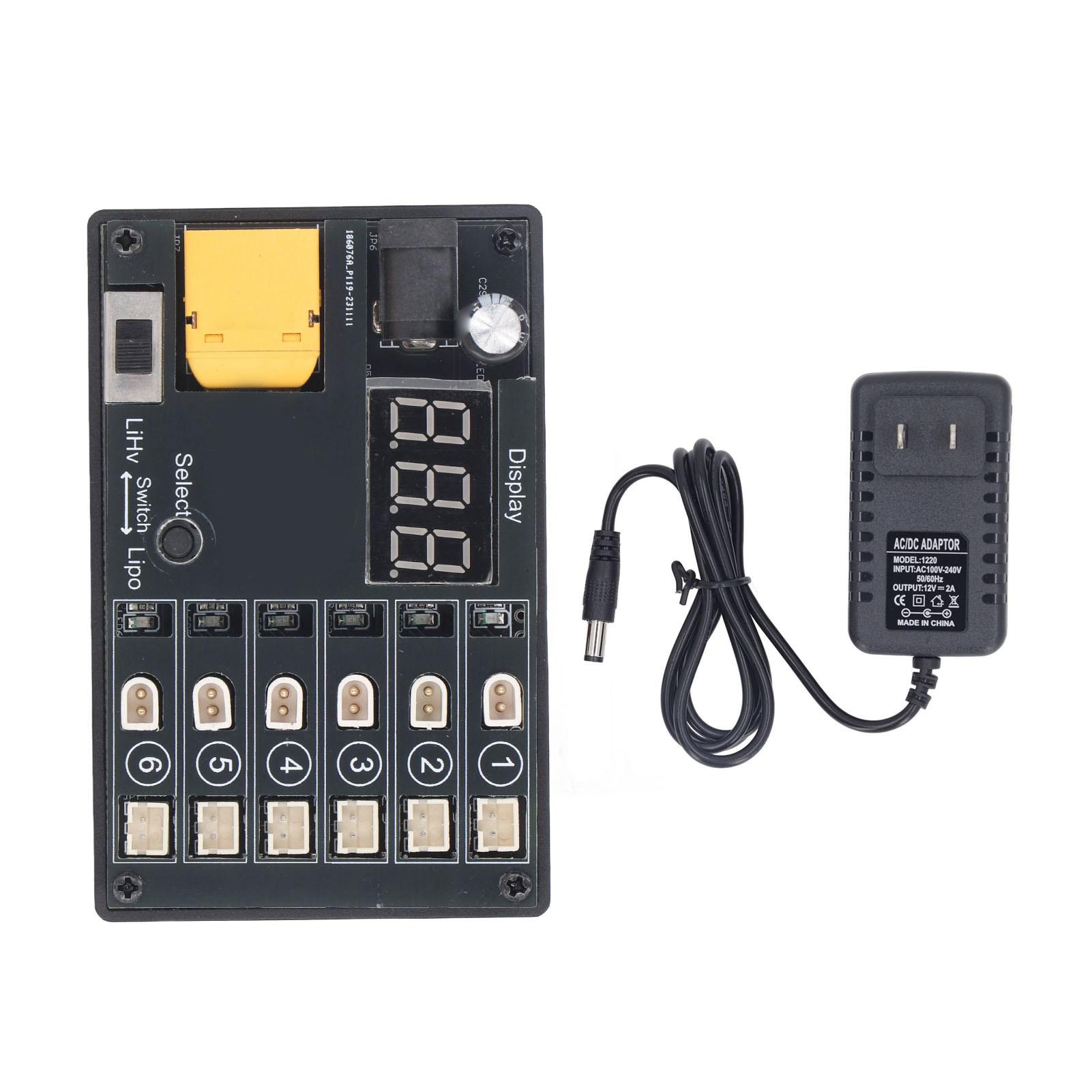 1S Lipo LiHv Charger 6 Port 6 Channel Battery Power Tool Accessories with Low Voltage Input Guard
1S Lipo LiHv Charger 6 Port 6 Channel Battery Power Tool Accessories with Low Voltage Input Guard