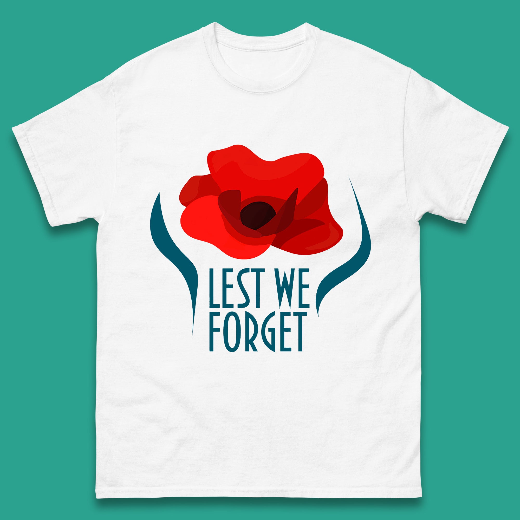 Lest We Forget Poppy Flower Remembrance Day British Armed Force Mens Tee Top L
Lest We Forget Poppy Flower Remembrance Day British Armed Force Mens Tee Top L