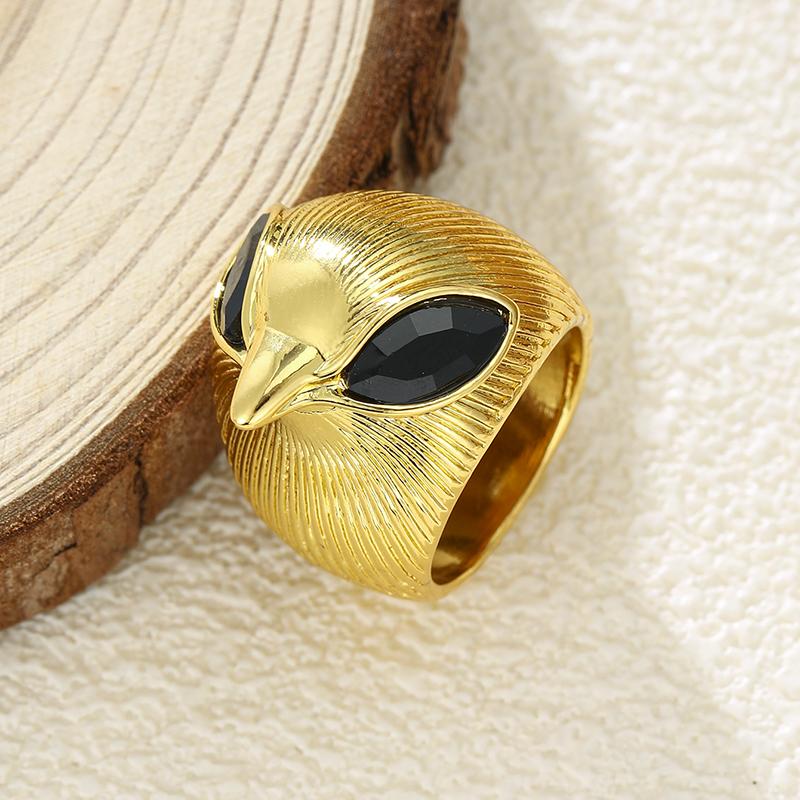 Fashion Classic Owl Head Style Ring, Paired with Black Color Zircon, Women s Unique Design Holiday Accessories Zircon 10
Fashion Classic Owl Head Style Ring, Paired with Black Color Zircon, Women s Unique Design Holiday Accessories Zircon 10