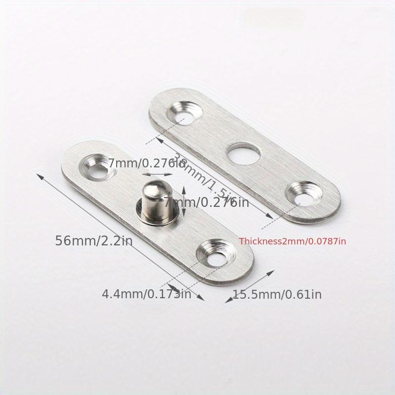 4PCS Stainless Steel 360° Rotating Hinges, Concealed Adjustable Pivot for Door Cabinet Wardrobe (Heavy Duty Rust-Proof)
4PCS Stainless Steel 360° Rotating Hinges, Concealed Adjustable Pivot for Door Cabinet Wardrobe (Heavy Duty Rust-Proof)