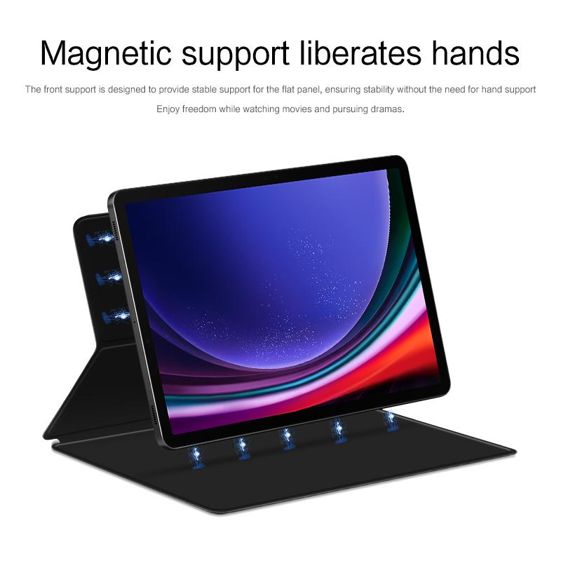 For Samsung Galaxy Tab S10+/S9+ PU Leather Tablet Case Magnetic Absorption Stand Tablet Cover Black
For Samsung Galaxy Tab S10+/S9+ PU Leather Tablet Case Magnetic Absorption Stand Tablet Cover Black