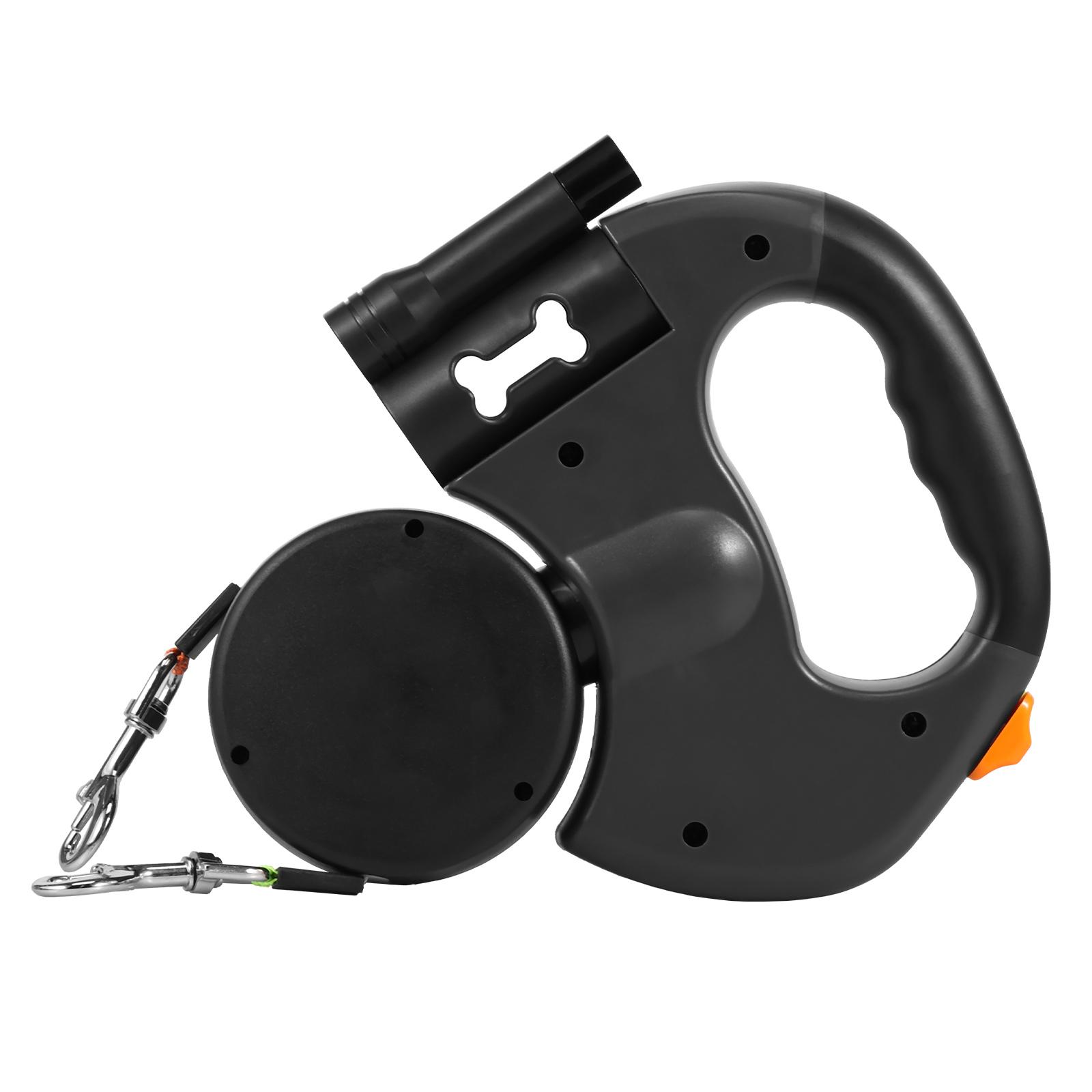 2 IN 1 Retractable Dog Leash 3M Reflective Dog Walking Leash with Light and Garbage Bag Compartment for Small Medium Dogs чорний
2 IN 1 Retractable Dog Leash 3M Reflective Dog Walking Leash with Light and Garbage Bag Compartment for Small Medium Dogs чорний