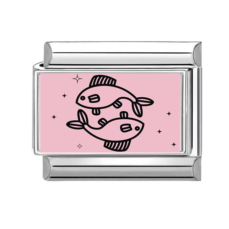 Y2K Pink Printing 12 Zodiac Signs Series Italian Charm Links Fit 9MM Stainless Steel Bracelet Couple DIY Making Birthday Jewelry
Y2K Pink Printing 12 Zodiac Signs Series Italian Charm Links Fit 9MM Stainless Steel Bracelet Couple DIY Making Birthday Jewelry