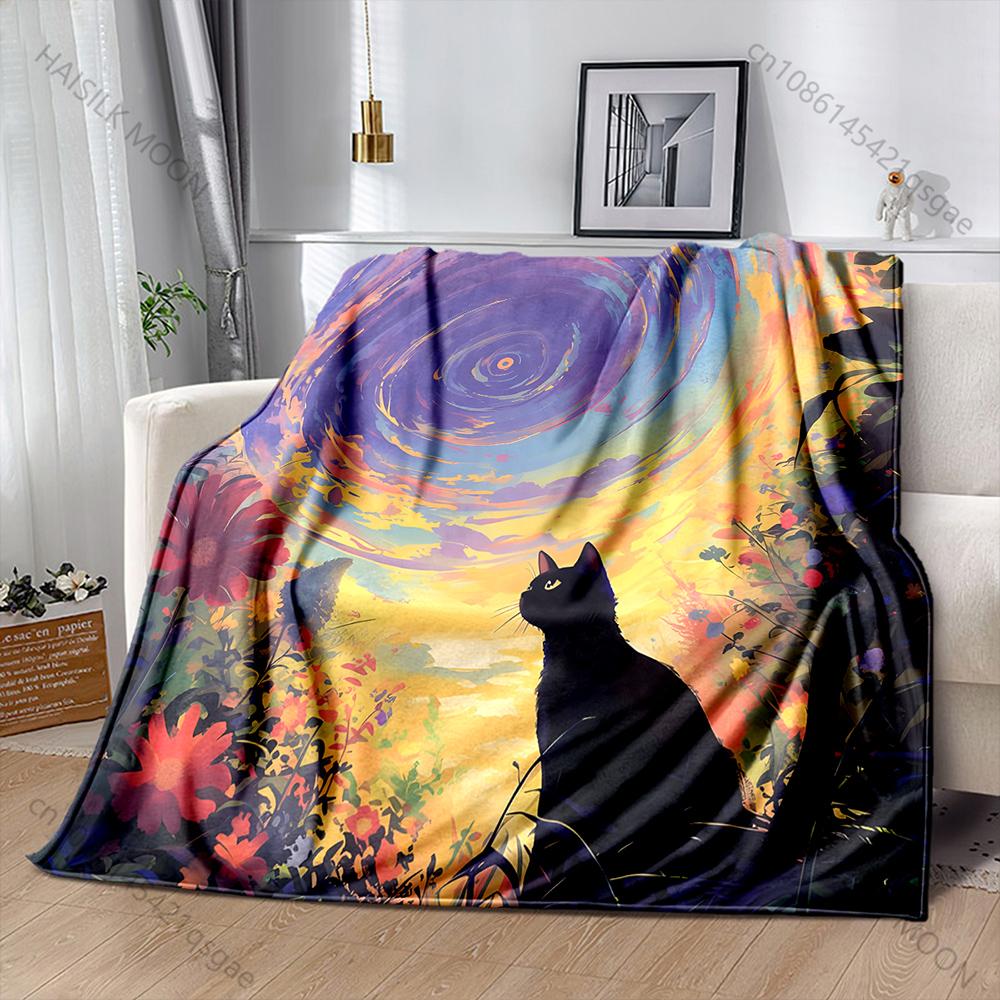 1PC Black Cat Night Sky Cartoon Art Blanket Warm Soft Fluffy Kids Adult Luxury Gifts for Sofa Bed Home Outdoor Travel Camping 75x100cm
1PC Black Cat Night Sky Cartoon Art Blanket Warm Soft Fluffy Kids Adult Luxury Gifts for Sofa Bed Home Outdoor Travel Camping 75x100cm
