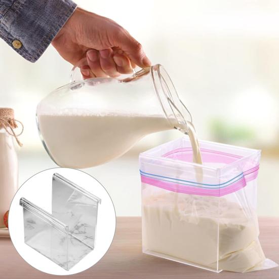 Подставка для сумки для хранения продуктов. Многоразовая застежка-молния, не содержащая бисфенола-А. Подставка для сумки с морозильной камерой.
Подставка для сумки для хранения продуктов. Многоразовая застежка-молния, не содержащая бисфенола-А. Подставка для сумки с морозильной камерой.
