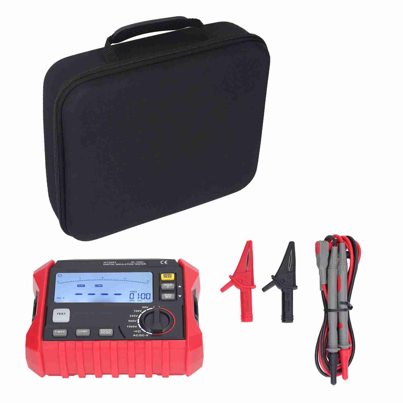 Insulation Resistance Tester Megohmmeter High Accuracy Digital Multimeter for Ground with Backlight
Insulation Resistance Tester Megohmmeter High Accuracy Digital Multimeter for Ground with Backlight