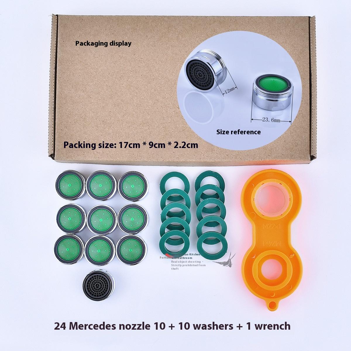10pcs Water Saving Faucet Aerator Replaceable Filter Mixed Nozzle M24 24mm Thread Bathroom Faucet Bubbler Accessories зелений
10pcs Water Saving Faucet Aerator Replaceable Filter Mixed Nozzle M24 24mm Thread Bathroom Faucet Bubbler Accessories зелений