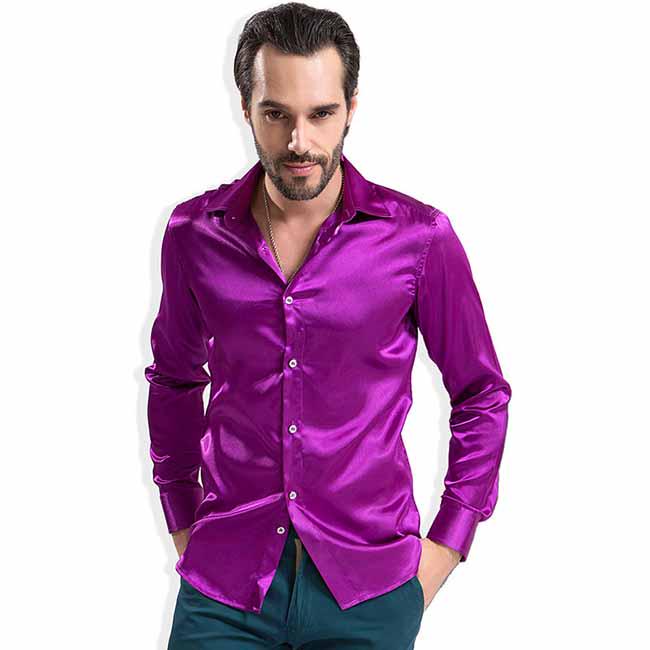 Men Silk Shirt Long Sleeve Wedding Party Groom Purple Solid Bridegroom Satin Dress Shirt KTB 4XL фіолетовий
Men Silk Shirt Long Sleeve Wedding Party Groom Purple Solid Bridegroom Satin Dress Shirt KTB 4XL фіолетовий