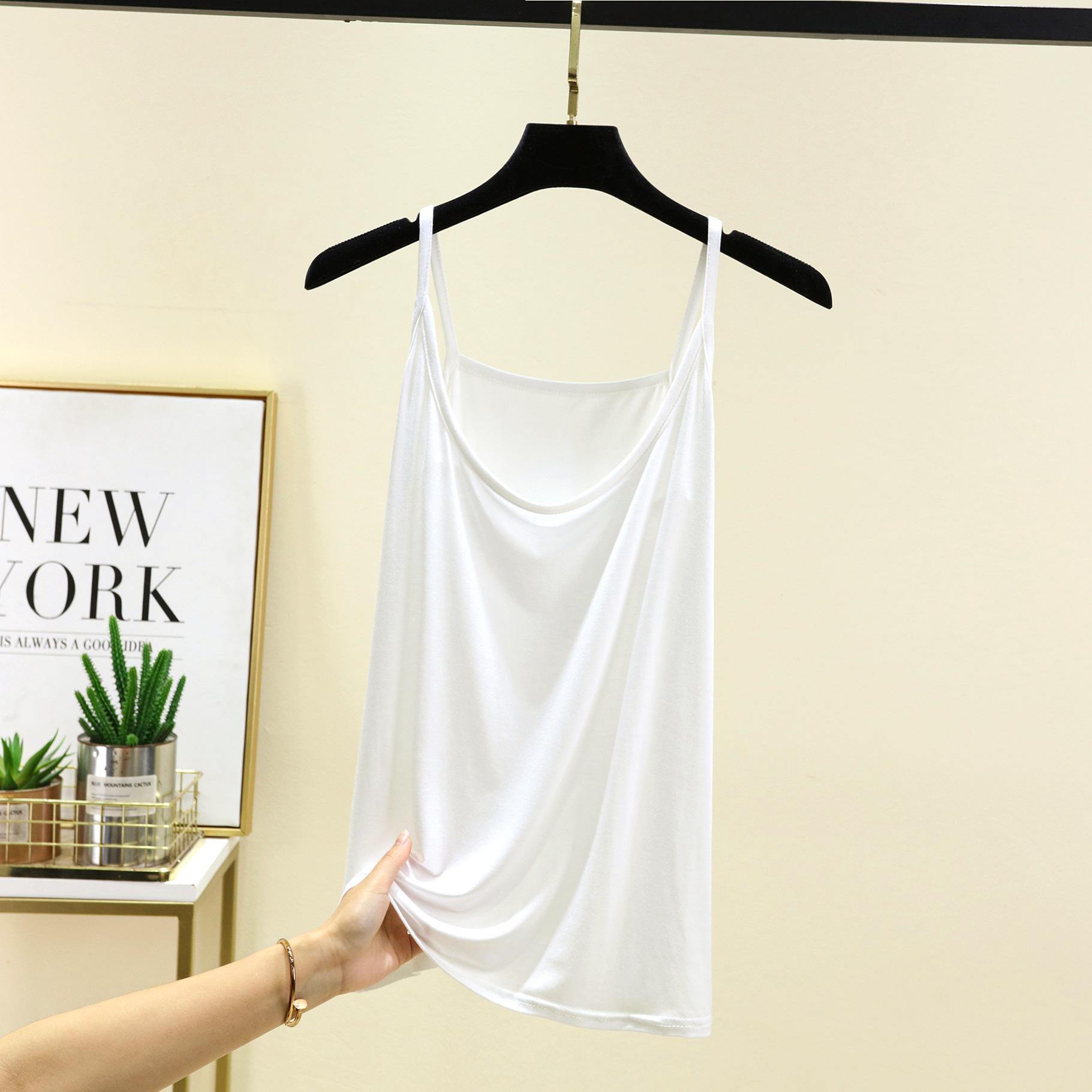 Большие размеры от M до 6XL Модальные майки с круглым вырезом на тонких бретельках, свободные топы со свободным низом, однотонные майки без рукавов, универсальные 2XL белый
Большие размеры от M до 6XL Модальные майки с круглым вырезом на тонких бретельках, свободные топы со свободным низом, однотонные майки без рукавов, универсальные 2XL белый