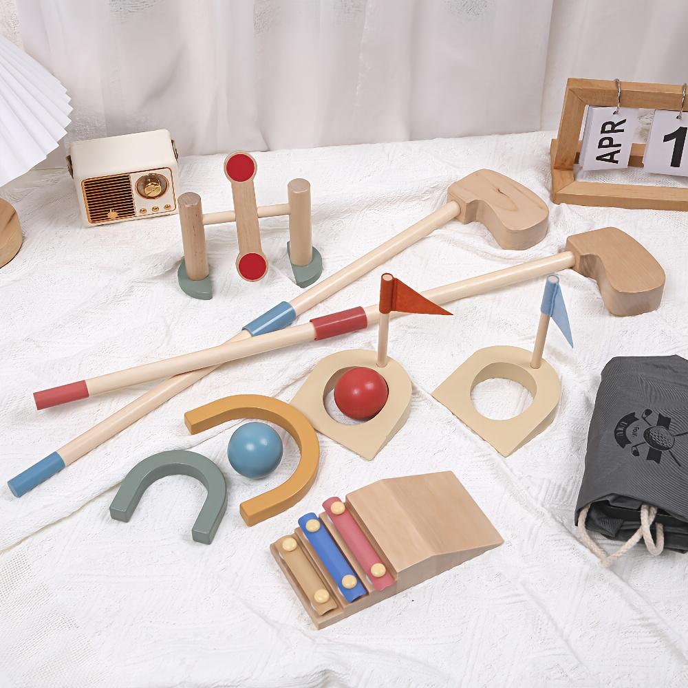 Детский деревянный набор для гольфа для улицы, развивающая ролевая спортивная игрушка, интерактивная обучающая игра, поставляется с сумкой для переноски
Детский деревянный набор для гольфа для улицы, развивающая ролевая спортивная игрушка, интерактивная обучающая игра, поставляется с сумкой для переноски