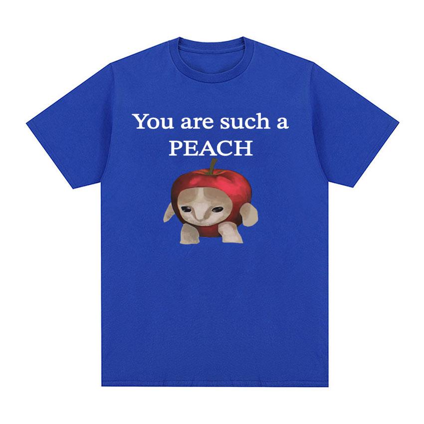 Забавная футболка Apple Cat Meme You Are such персикового принта, мужские и женские повседневные футболки большого размера из 100% хлопка, топы, уличная одежда
Забавная футболка Apple Cat Meme You Are such персикового принта, мужские и женские повседневные футболки большого размера из 100% хлопка, топы, уличная одежда