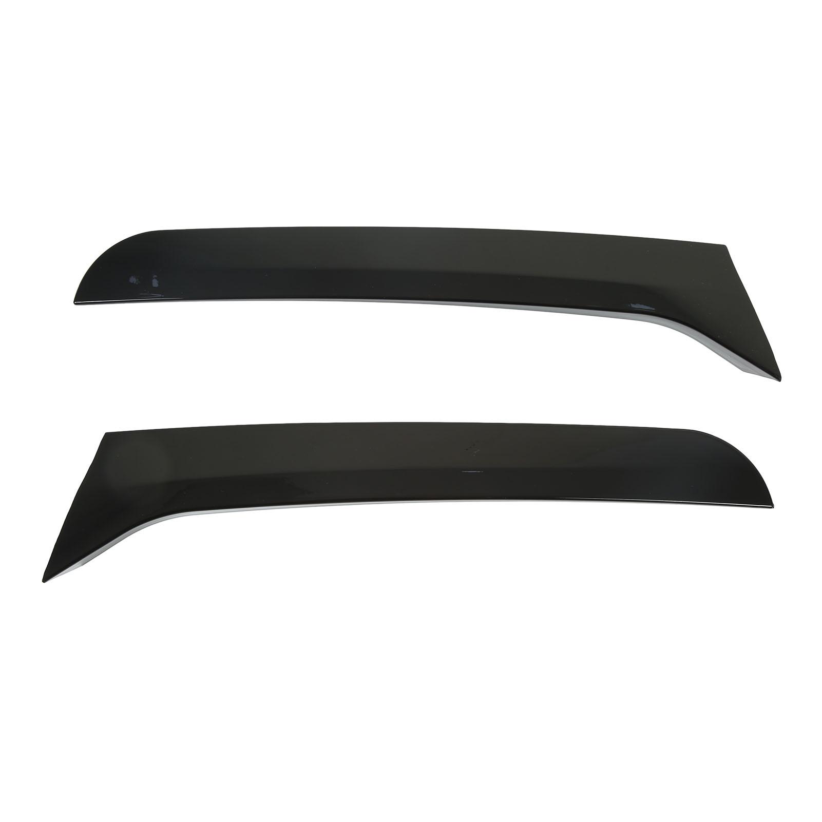 2 шт. Спойлер заднего стекла Глянцевый черный Левая Правая сторона Крышка крыла Сплиттер Отделка для Sharan