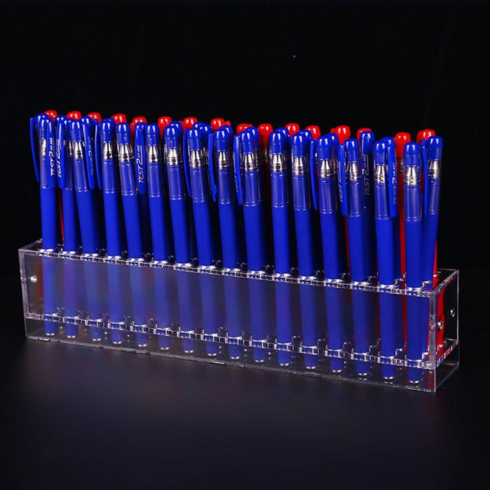 Transparent Stationery Display Shelf Acrylic Brush Storage Rack Mark Pen Holder Office/School 48 Holes
Transparent Stationery Display Shelf Acrylic Brush Storage Rack Mark Pen Holder Office/School 48 Holes