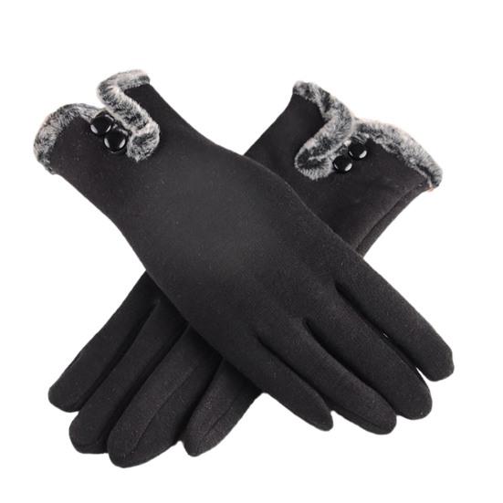 1 Pair Women Gloves Plush Thicken Two Buttons Highly Warm Cycling Mittens for Skating чёрный
1 Pair Women Gloves Plush Thicken Two Buttons Highly Warm Cycling Mittens for Skating чёрный