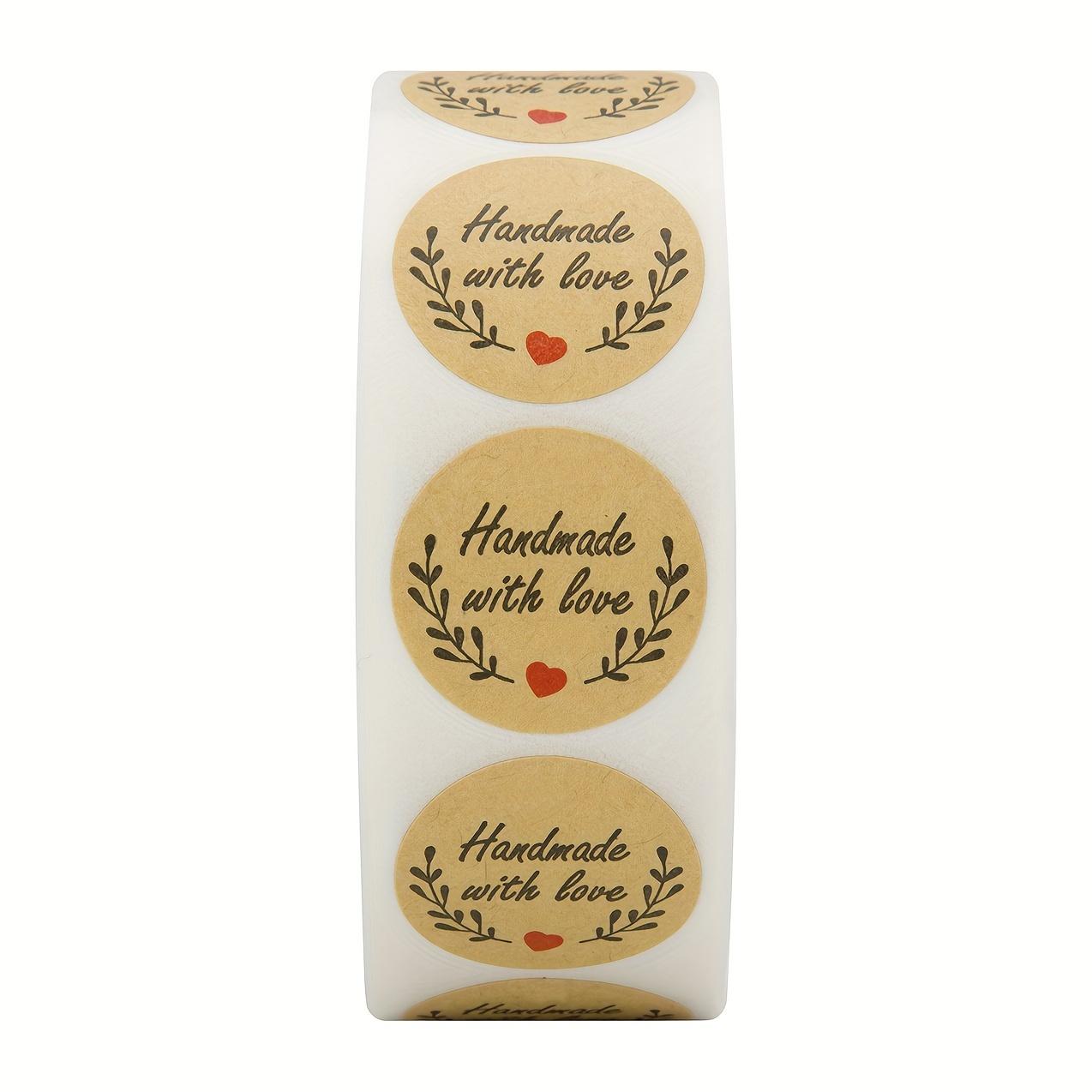 Handmade with Love Stickers - Vibrant Round Self-Adhesive Vellum Seal Labels with Adorable Heart & Wreath Design for Scrapbooking, Journals & Gift Pac A
Handmade with Love Stickers - Vibrant Round Self-Adhesive Vellum Seal Labels with Adorable Heart & Wreath Design for Scrapbooking, Journals & Gift Pac A