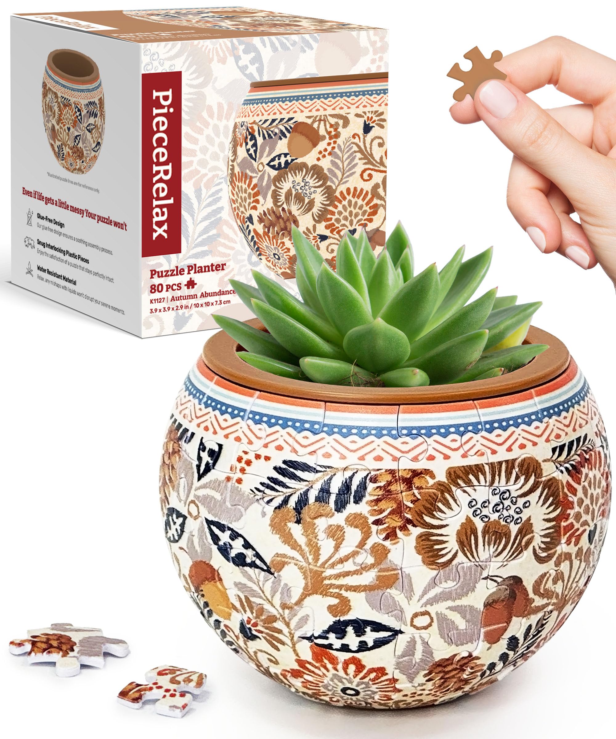 PieceRelax Plastic 3D Planter Puzzle Day Gift Pen Candy Interior Decor 80-piece - Mother s - Autumn Harvest (10x10x7cm) - Children s Gift, Holder,
PieceRelax Plastic 3D Planter Puzzle Day Gift Pen Candy Interior Decor 80-piece - Mother s - Autumn Harvest (10x10x7cm) - Children s Gift, Holder,