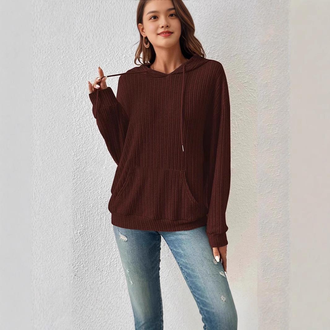 European and American Style Women s Hooded Plus Velvet Solid Color Sweatshirt: Versatile, Fashionable, Loose Fit, Long Sleeve Large коричневий
European and American Style Women s Hooded Plus Velvet Solid Color Sweatshirt: Versatile, Fashionable, Loose Fit, Long Sleeve Large коричневий