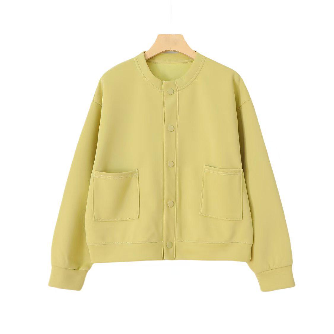 Solid Color Women s Baseball Collar Cardigan Jacket - Spring/Autumn 2025 Single-Breasted, Casual Versatile Top. XL сірий колір
Solid Color Women s Baseball Collar Cardigan Jacket - Spring/Autumn 2025 Single-Breasted, Casual Versatile Top. XL сірий колір