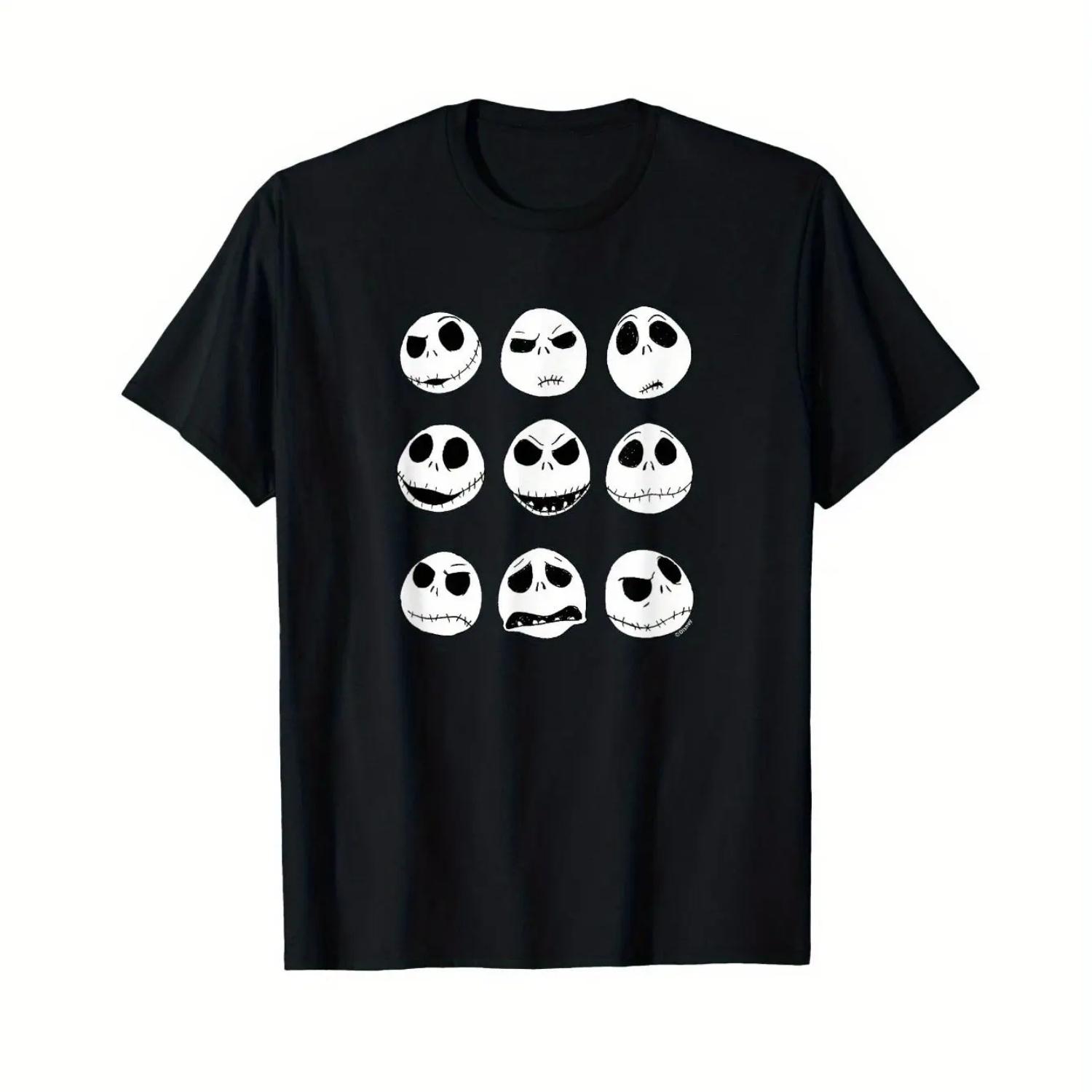 Summer Men s Disney Jack Skellington Face Pattern T-Shirt Daily Leisure and Theme Activities Wear Unisex Cotton Short Sleeves S чёрный
Summer Men s Disney Jack Skellington Face Pattern T-Shirt Daily Leisure and Theme Activities Wear Unisex Cotton Short Sleeves S чёрный