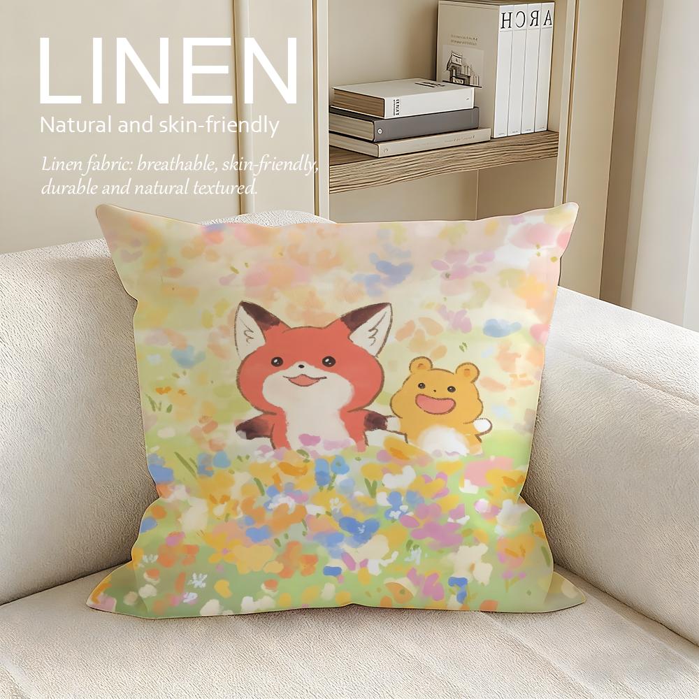 Cute Bokko Fox Cushion Cover Pillowcase Set Pcs x x Breathable Washable Sofa Cushion Cover 30X30cm
Cute Bokko Fox Cushion Cover Pillowcase Set Pcs x x Breathable Washable Sofa Cushion Cover 30X30cm
