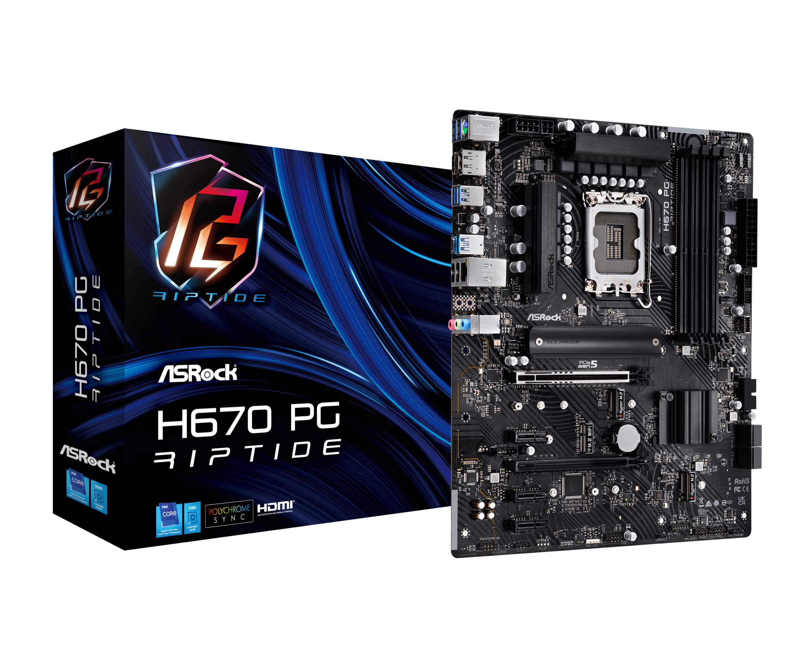 ASRock Motherboard H670 PG Riptide Intel H670 Series 12th Generation CPU Compatible H670 ATX Motherboard Authorized Distributor (LGA1700) [Domestic
ASRock Motherboard H670 PG Riptide Intel H670 Series 12th Generation CPU Compatible H670 ATX Motherboard Authorized Distributor (LGA1700) [Domestic