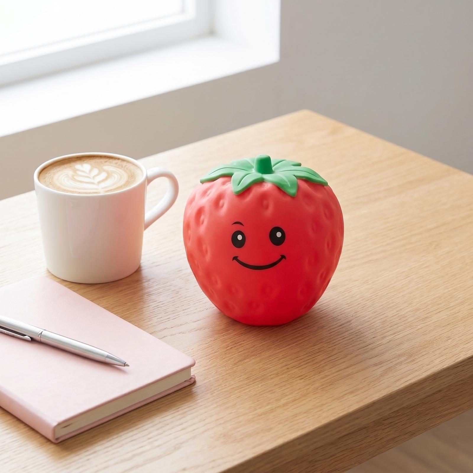 Strawberry Shaped Stress Relief Toy 12cm Soft Squeeze Toy with Smiling Face Design for Relaxation and Hand Exercise Use One Size красный
Strawberry Shaped Stress Relief Toy 12cm Soft Squeeze Toy with Smiling Face Design for Relaxation and Hand Exercise Use One Size красный
