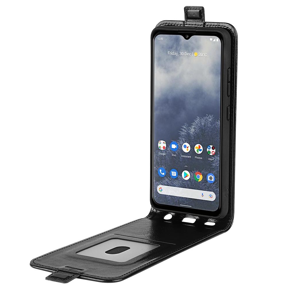For Nokia G60 5G Crazy Horse Texture Card Holder Leather Protective Cover Vertical Flip Phone Anti-drop Case Black 
For Nokia G60 5G Crazy Horse Texture Card Holder Leather Protective Cover Vertical Flip Phone Anti-drop Case Black