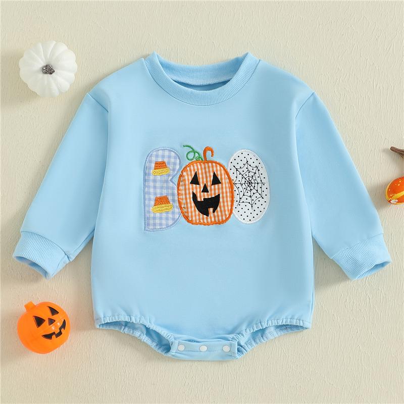 Newborn Baby Girls Boys Sweatshirts Rompers Halloween Clothes Spider Pumpkin Long Sleeve Fall Jumpsuits 0-3M
Newborn Baby Girls Boys Sweatshirts Rompers Halloween Clothes Spider Pumpkin Long Sleeve Fall Jumpsuits 0-3M