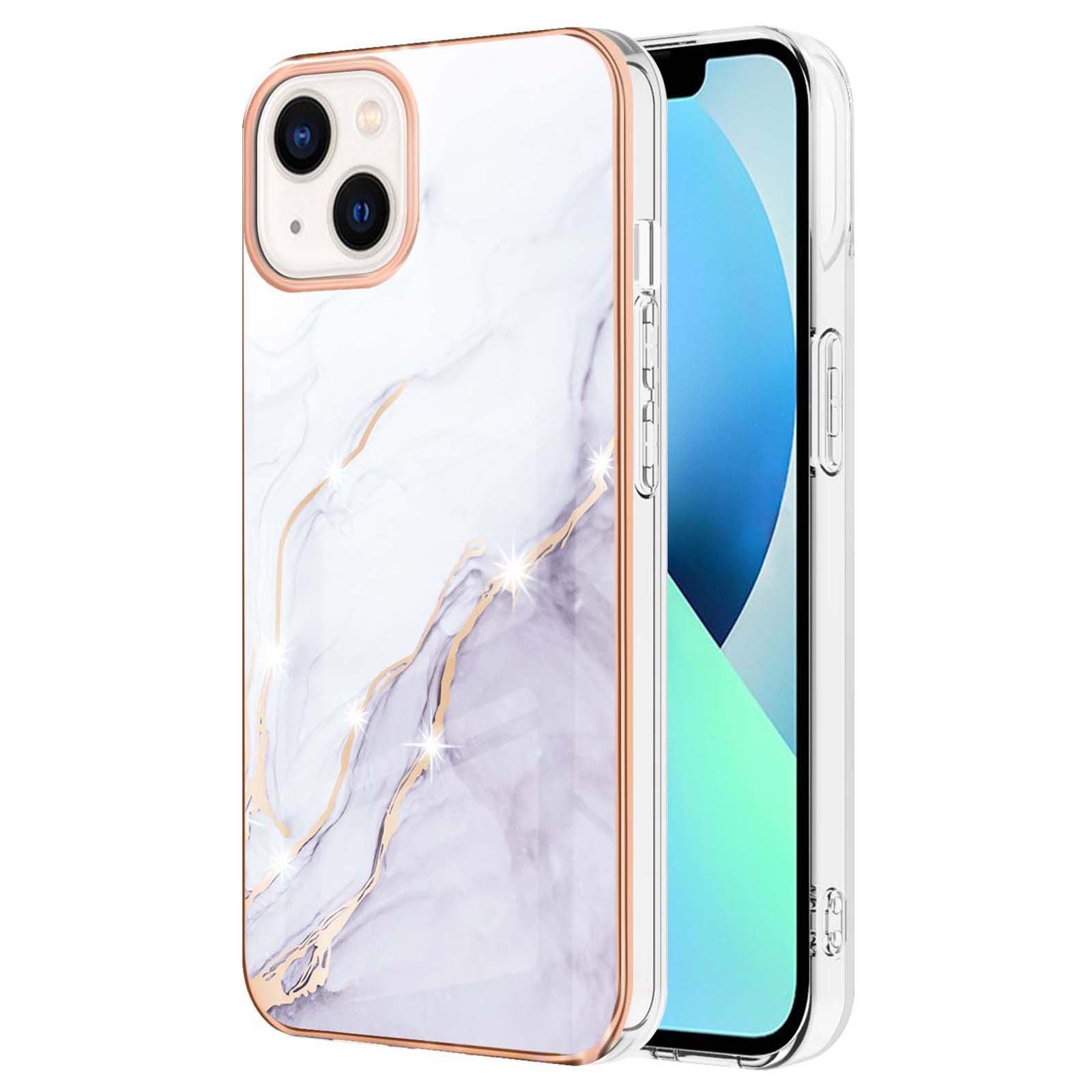 For iPhone 15 TPU Case with IMD Marble Pattern Electroplated Back Cover White 006
For iPhone 15 TPU Case with IMD Marble Pattern Electroplated Back Cover White 006