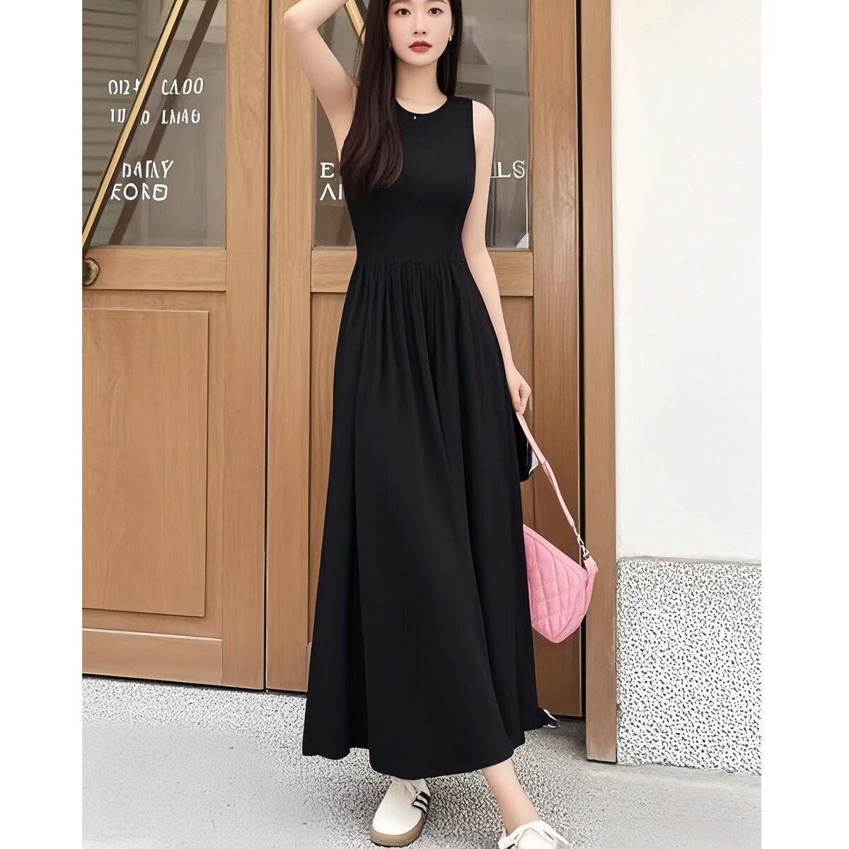 Modal Knee-Length Plus Size Sleeveless Dress - Spaghetti Strap, Waist-Cinched, Versatile Spring/Summer Layering Wear for Women XL (60-70 kg) чорний
Modal Knee-Length Plus Size Sleeveless Dress - Spaghetti Strap, Waist-Cinched, Versatile Spring/Summer Layering Wear for Women XL (60-70 kg) чорний